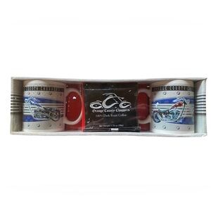 Vintage‎ 2005 Orange County Chopper Coffee & Mugs Set New In Box